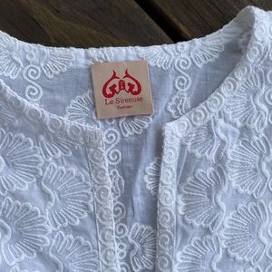 Le sirenuse postiano emporio postiano embroidered white lace tunic beach dress